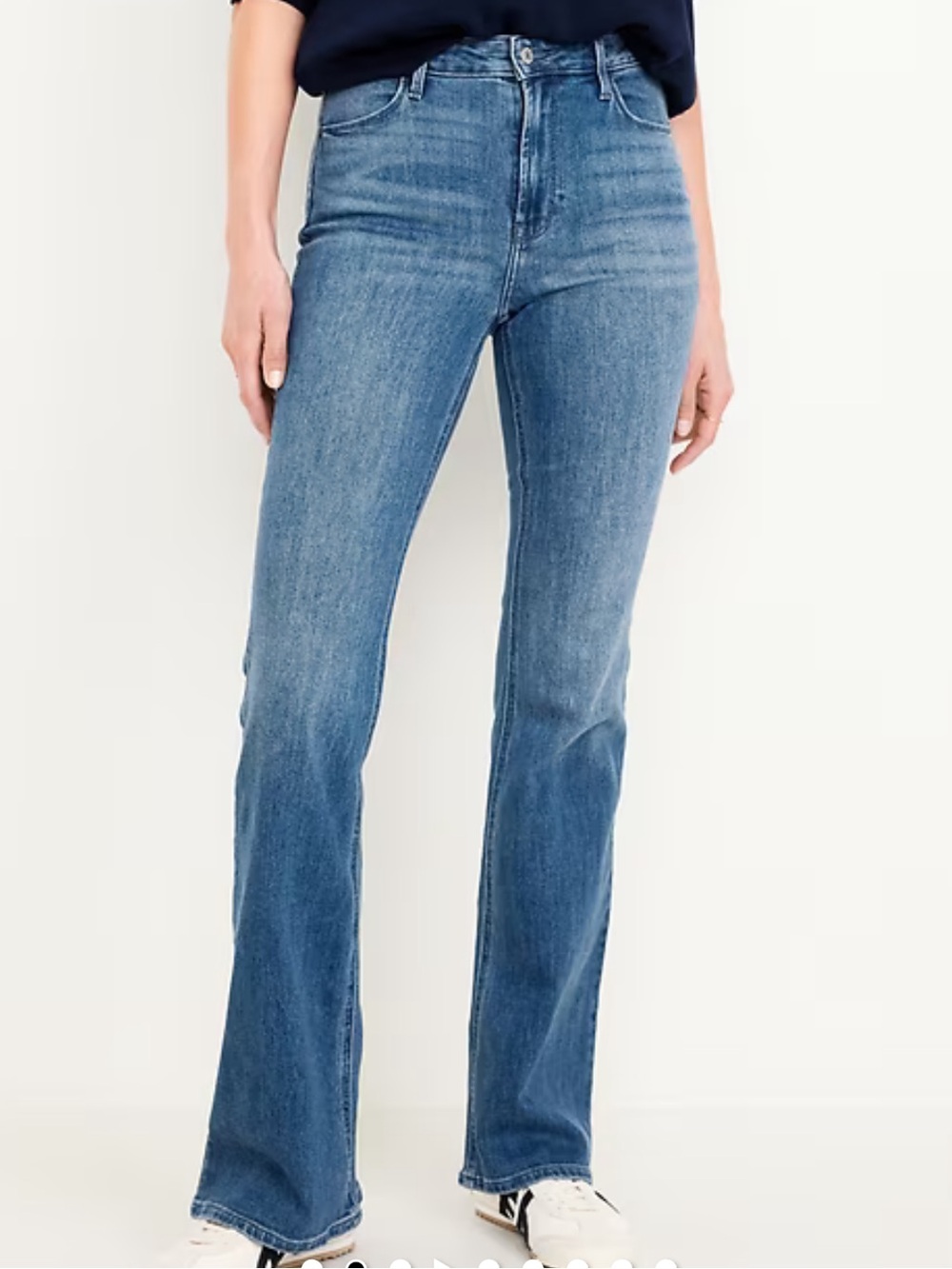Old Navy Medium Blue High-Rise Flare Jeans